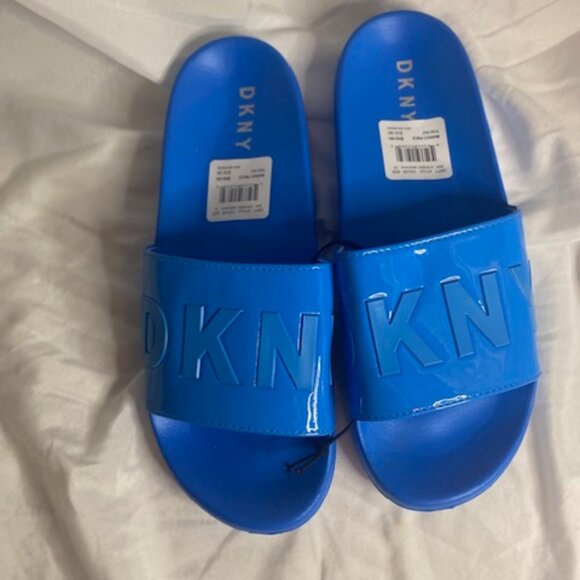 DKNY Women's Zinna slides/Sandals, Sky Blue, Size 10 - Picture 1 of 4